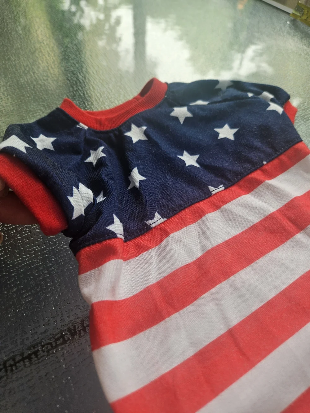 Top Paw Flag Dog Tee- Xs